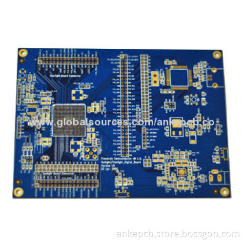 2-layer PCB with Blue Color, Quick-turn Prototype and Mass Production, No MOQ